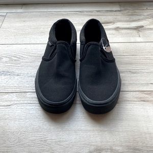 Black slip on vans